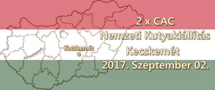 2 x CAC Nemzeti Kutyakiállítás – Kecskemét – 2017. Szeptember 02.