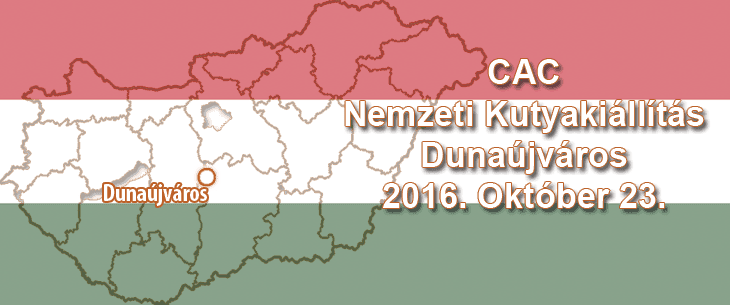 CAC Nemzeti Kutyakiállítás – Dunaújváros – 2016. Október 23.