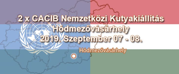 2 x CACIB Nemzetközi Kutyakiállítás – Hódmezővásárhely – 2019. Szeptember 07 – 08.