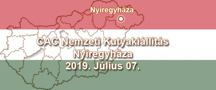 CAC Nemzeti Kutyakiállítás – Nyíregyháza – 2019. Július 07.