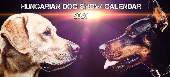 Hungarian Dog Show Calendar of 2020
